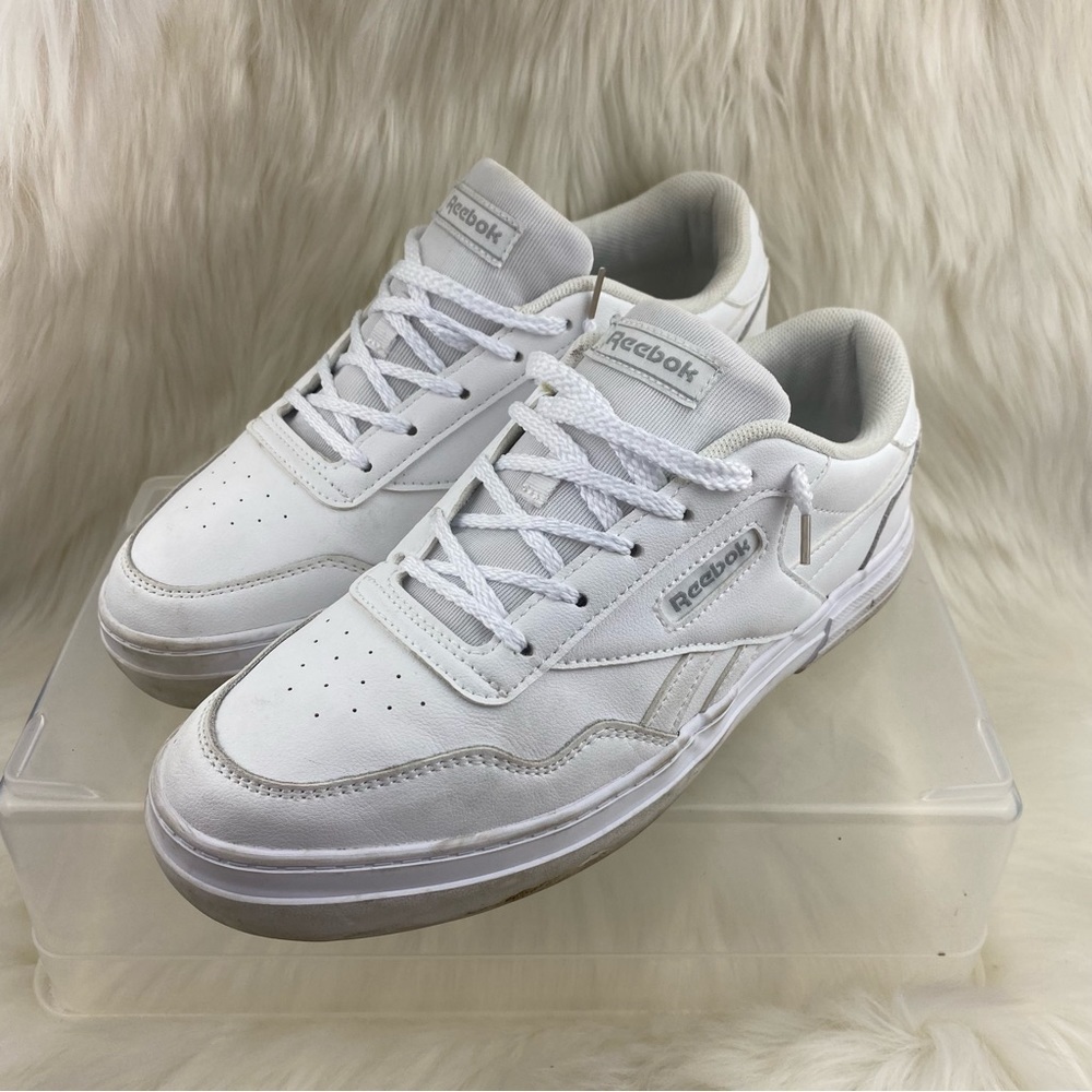 REEBOK WOMAN COURT ADVANCE BOLD CLUB MEMT SNEAKERS SIZE 8 - Picture 2 of 9